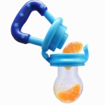 Baby Pacifier food silicon feeders for kids Παιδική πιπίλα διατροφής από σιλικόνη - μπλε